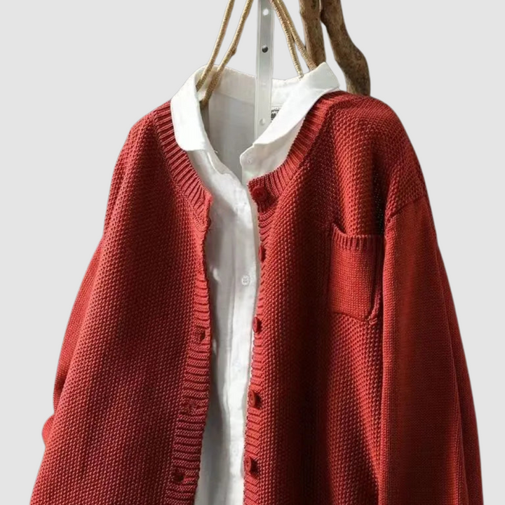Grainne – Cosy Knit Button-Up Cardigan