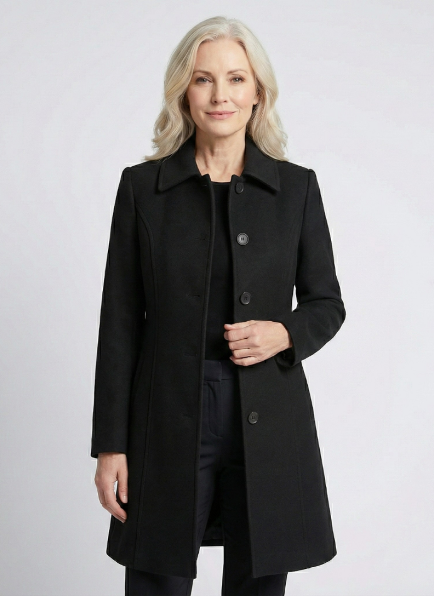 Rhoda – Tailored Elegant Long Coat