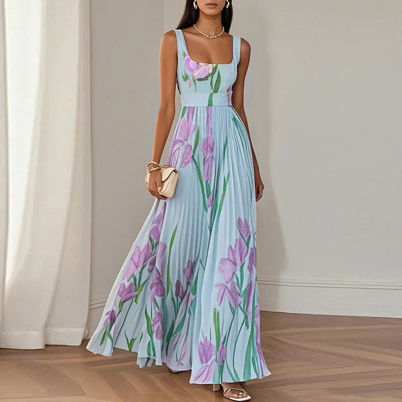 Piper | Floral a-Line Maxi Dress