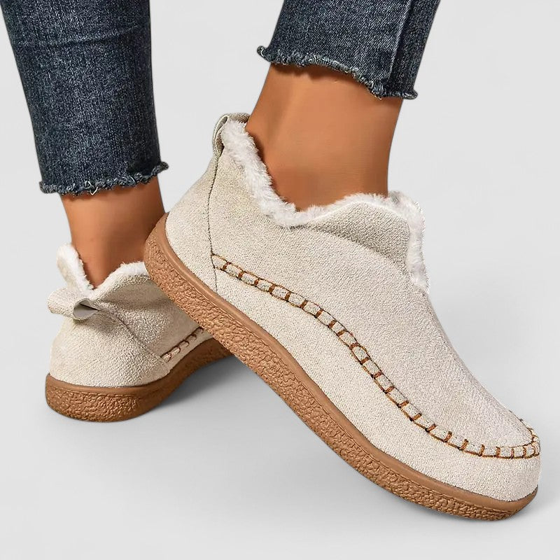 Kay – Fleece-Lined Slip-On Flats
