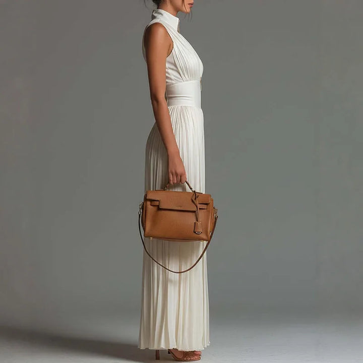 Eileen – Pleated Wide Leg Elegant Jumpsuit