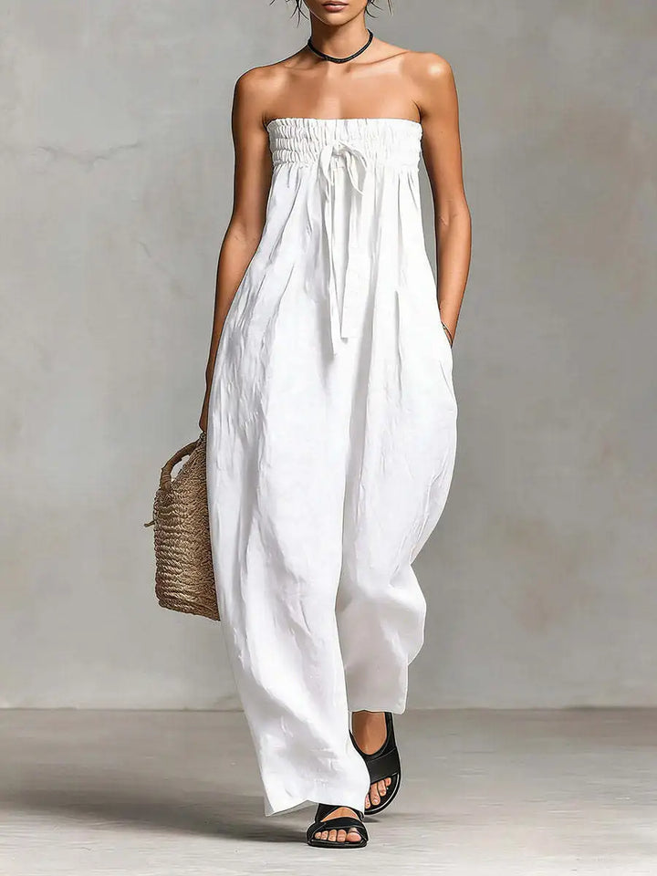 Xanthe – Strapless Wide-Leg Jumpsuit