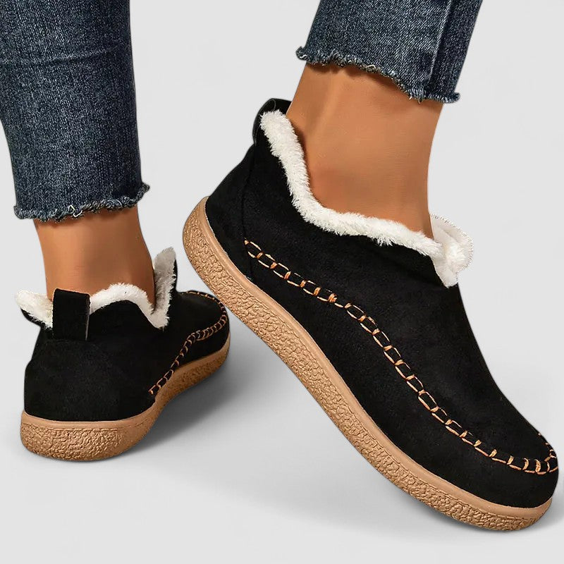 Kay – Fleece-Lined Slip-On Flats