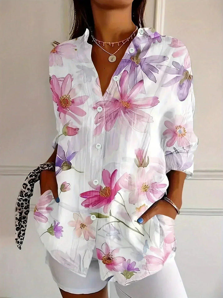 Emerie | Colourful Pattern Blouse