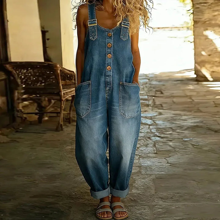 Abigail | Adjustable Denim Dungarees