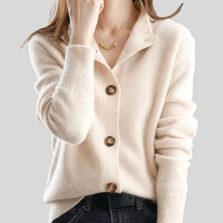 Maisie – Retro-Style Button-Down Knit Cardigan