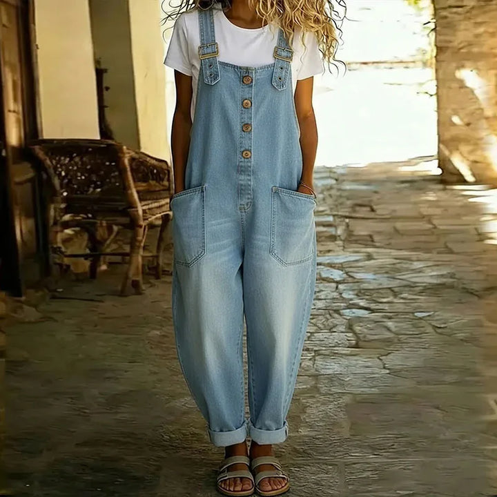 Abigail | Adjustable Denim Dungarees