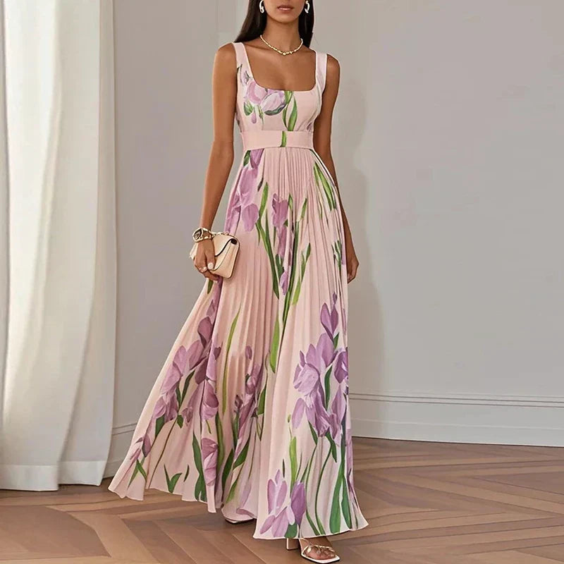Piper | Floral a-Line Maxi Dress