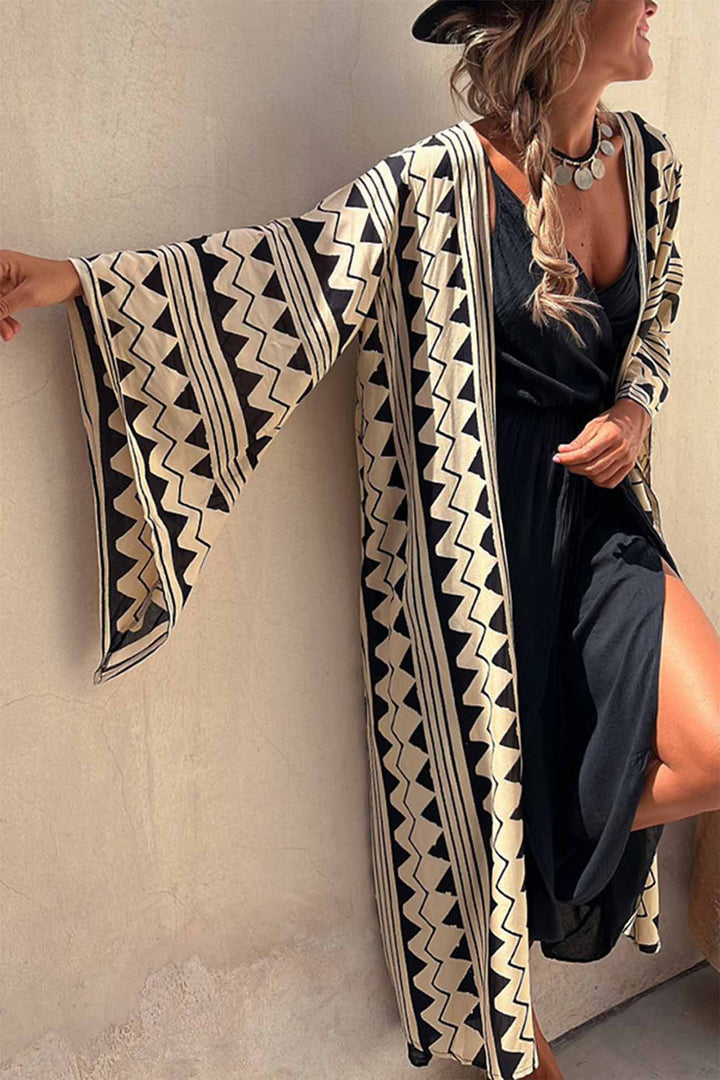 Janet – Wrap Maxi Dress with Tie Shoulders
