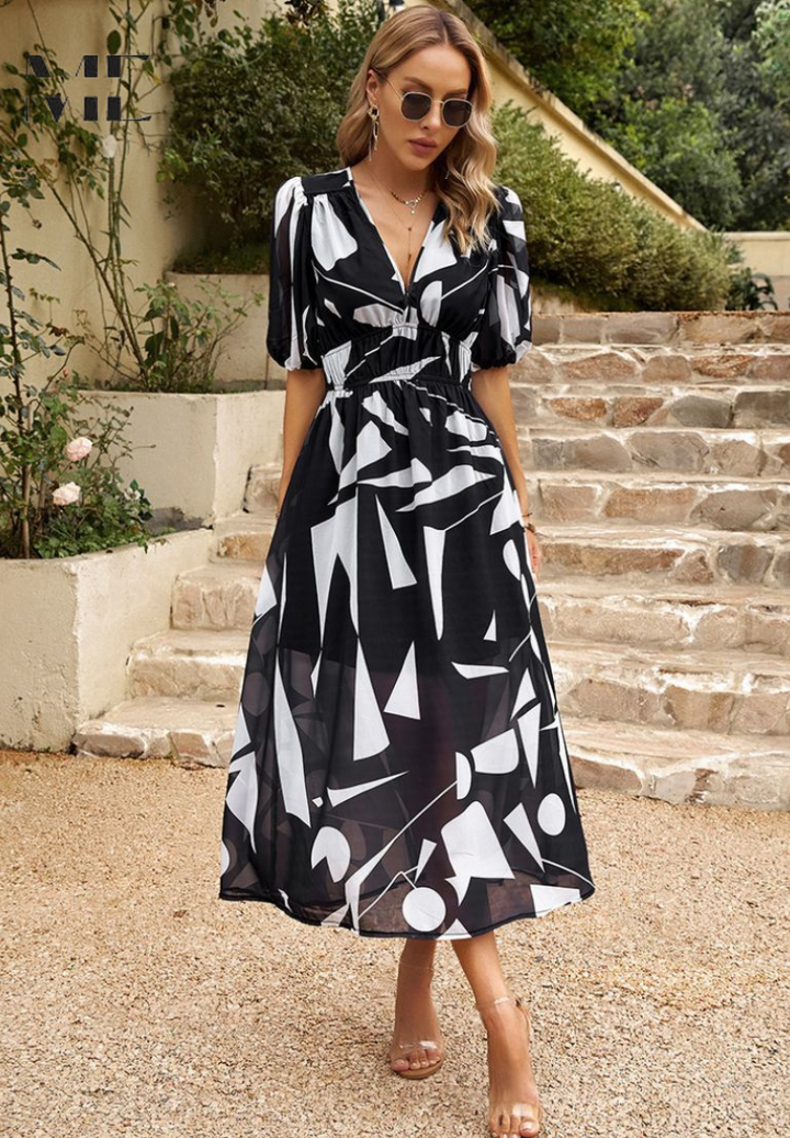 Adele | Elegant Floral Dress