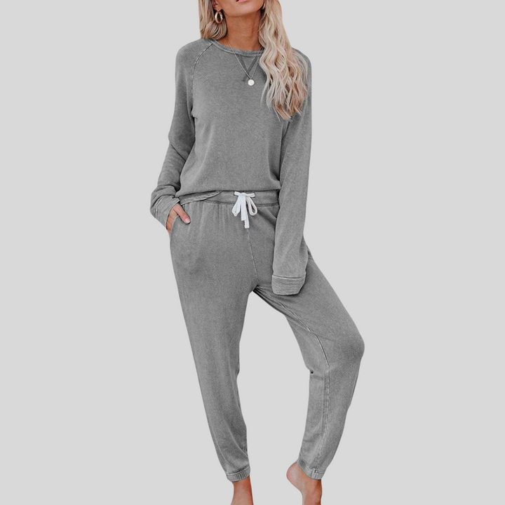 Tyne | Casual Long Sleeve and Joggers Set