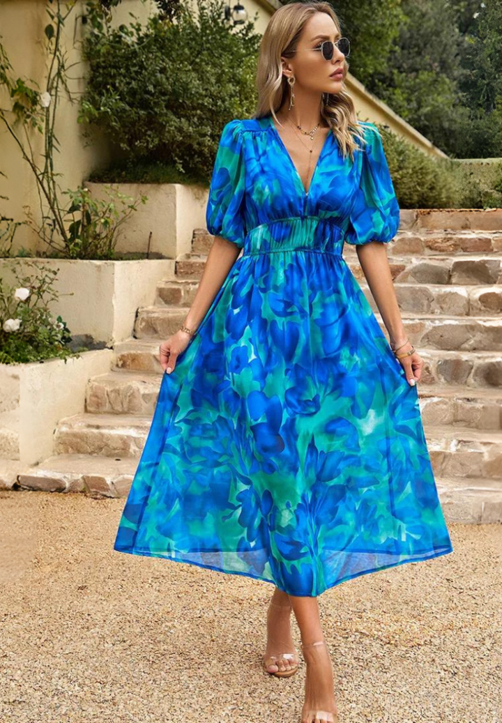 Adele | Elegant Floral Dress