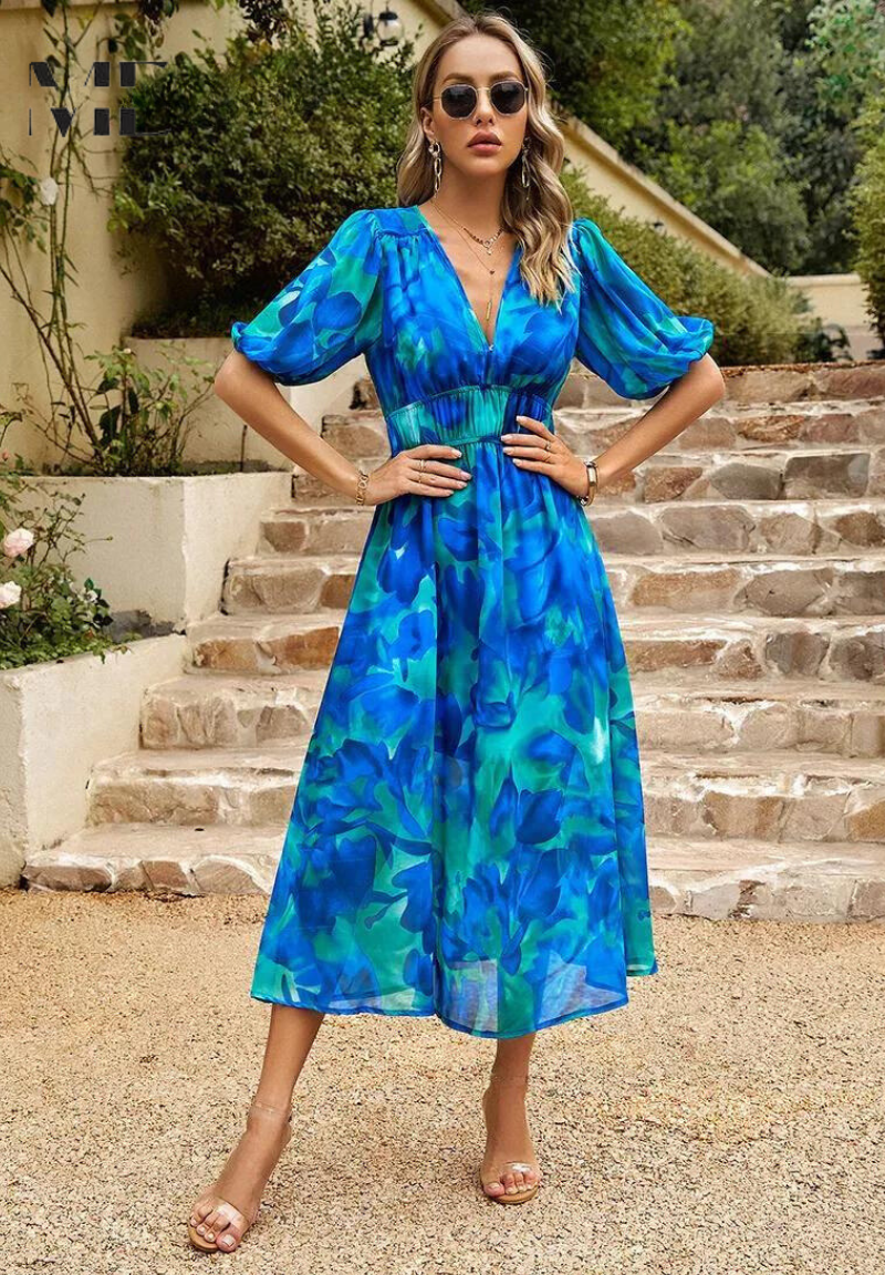 Adele | Elegant Floral Dress