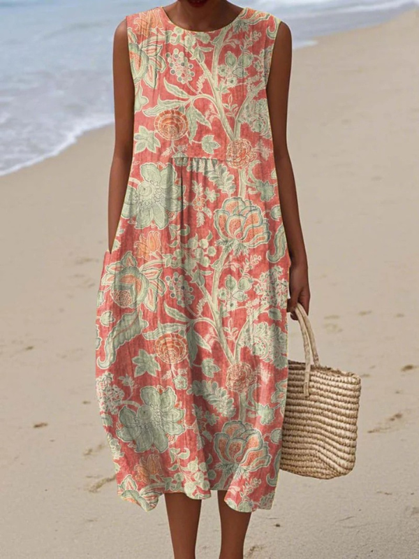 Oralia | Floral Midi Dress