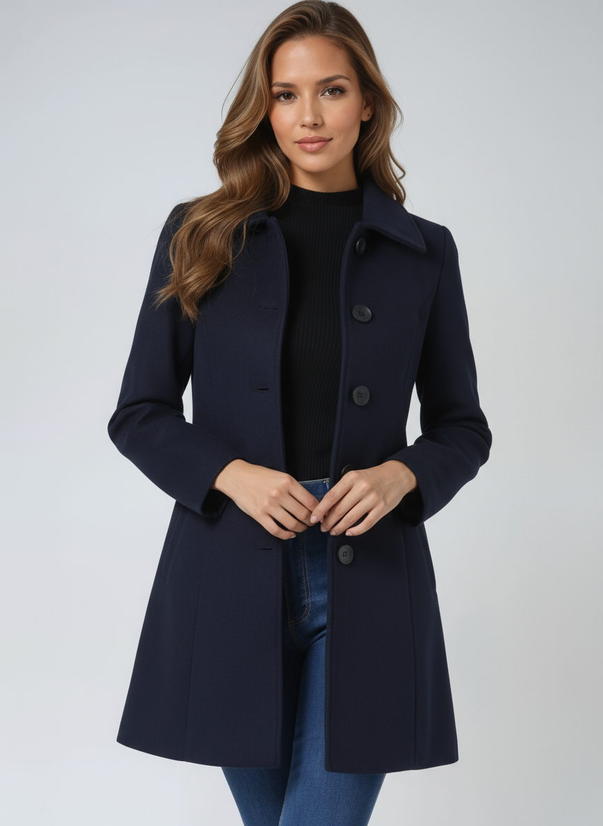 Rhoda – Tailored Elegant Long Coat