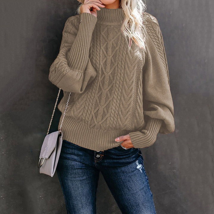Patricia – Cable Knit Turtleneck Jumper