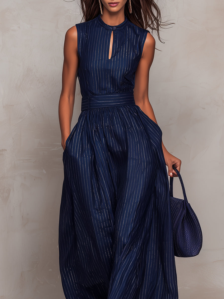 Belinda – Elegant Wide-Leg Striped Jumpsuit