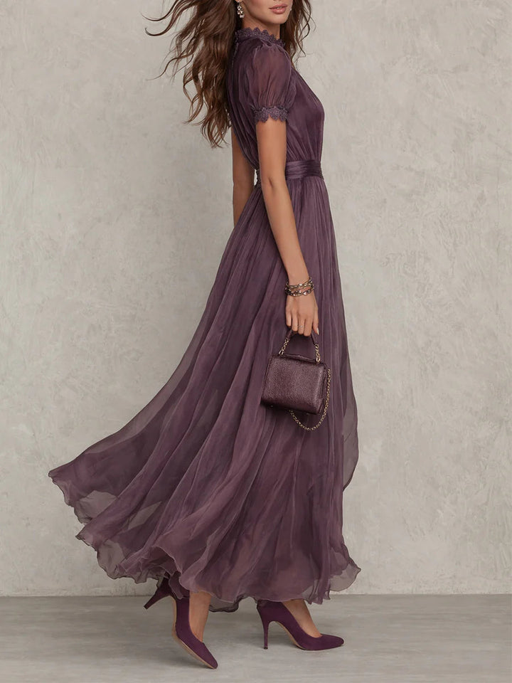 Nikole | Vintage Elegant Chiffon Maxi Dress