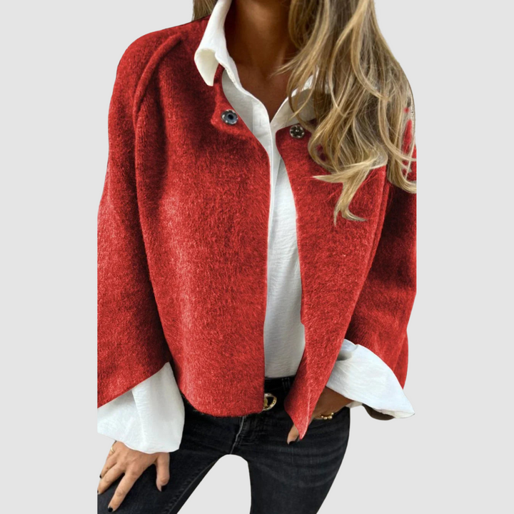Elspeth – Soft Knit Cardigan with Jewel Buttons