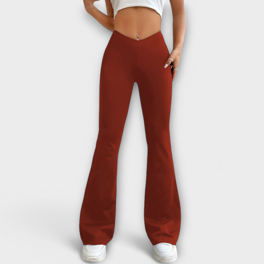 Eleni | Relaxed Trousers with Flared Leg