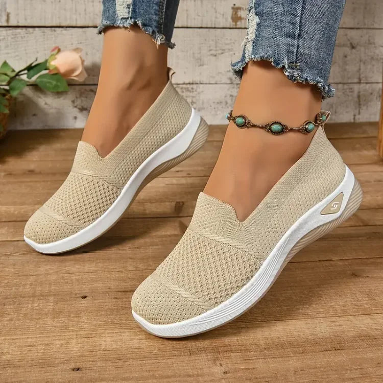 Daphne – Orthopaedic Knit Slip-On Trainers