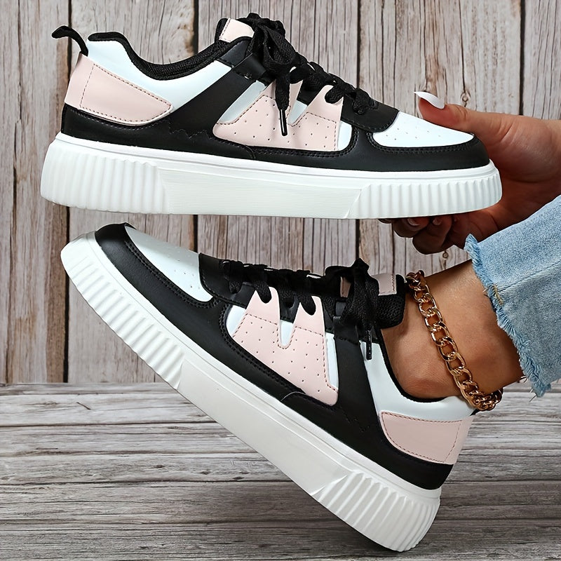 Peggy – Lace-Up Flatform Trainers