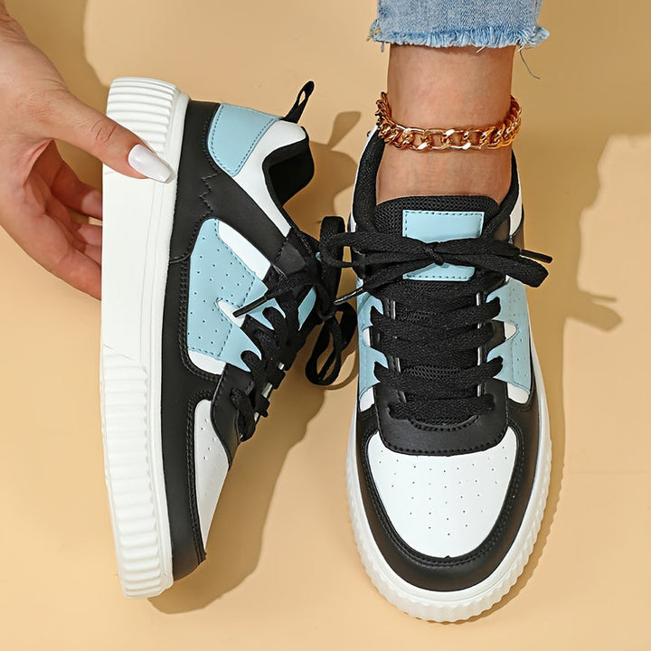 Peggy – Lace-Up Flatform Trainers