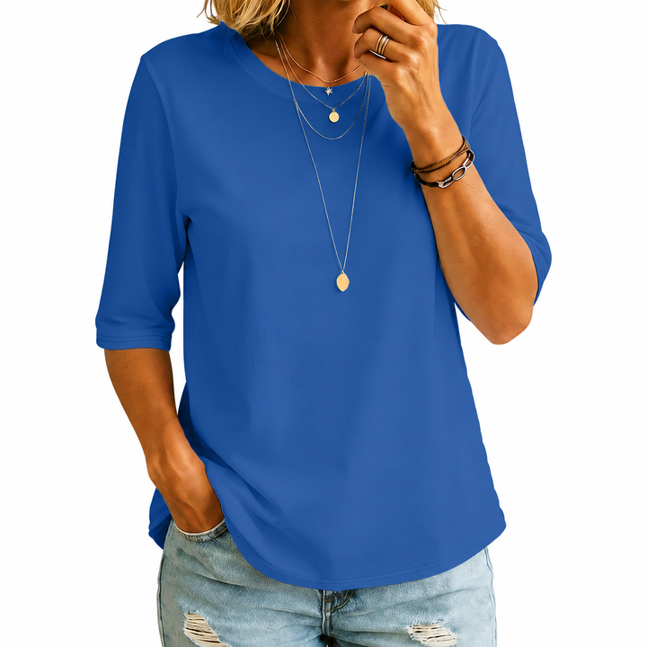 Tabitha – Relaxed Three-Quarter Sleeve Top