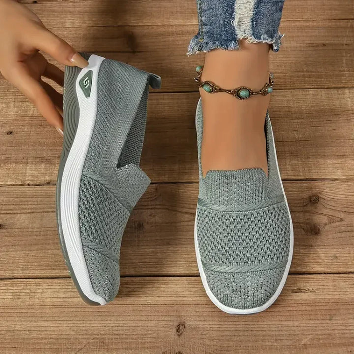 Daphne – Orthopaedic Knit Slip-On Trainers