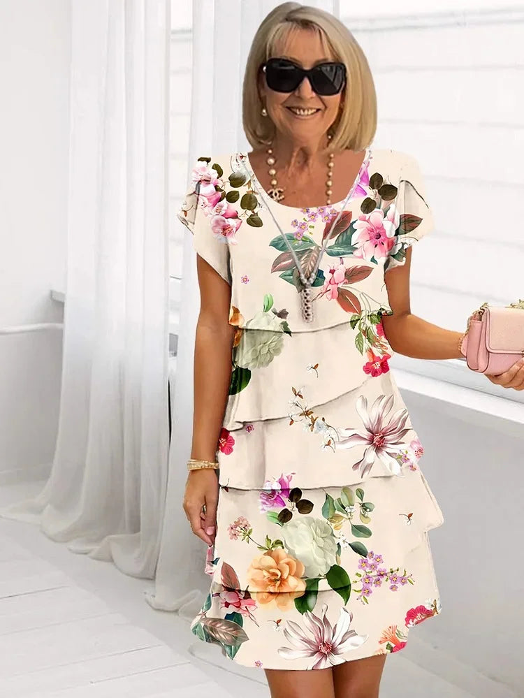 Reese | Ruffled Floral Dress