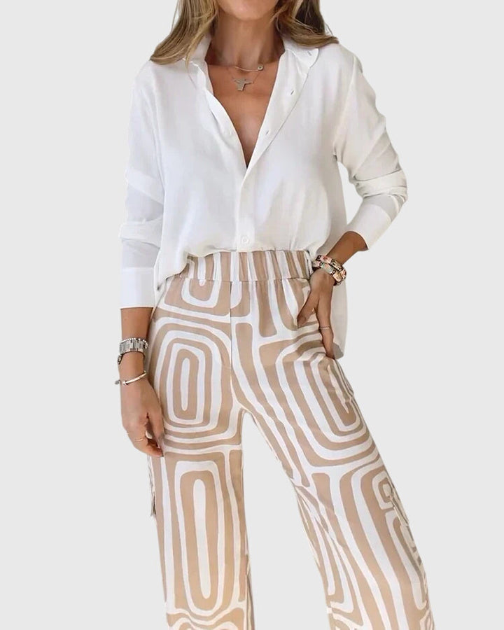 Averie | Stylish Trousers + Free Blouse & Belt