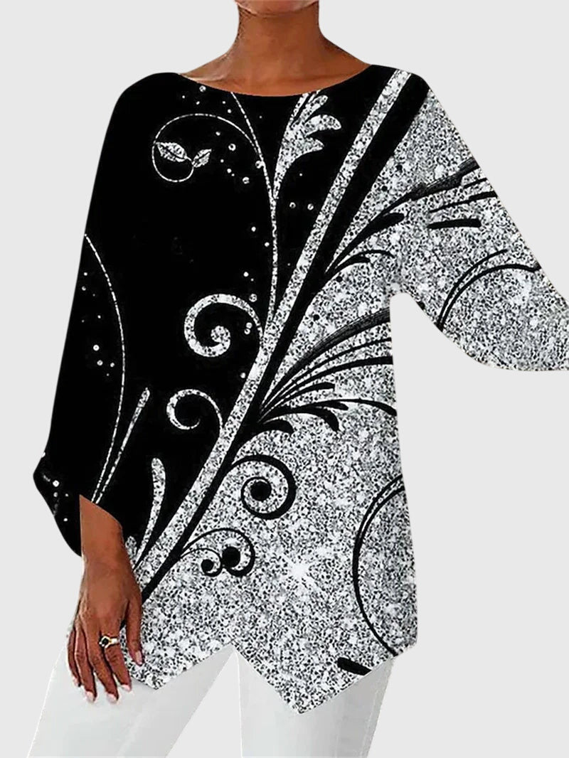 Letty | Elegant Crew Neck Top