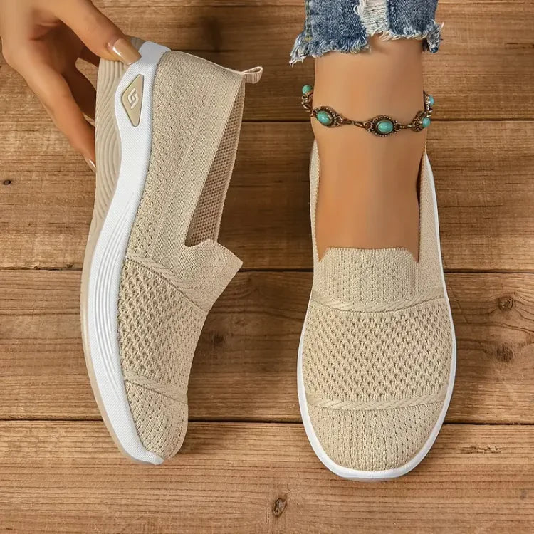 Daphne – Orthopaedic Knit Slip-On Trainers