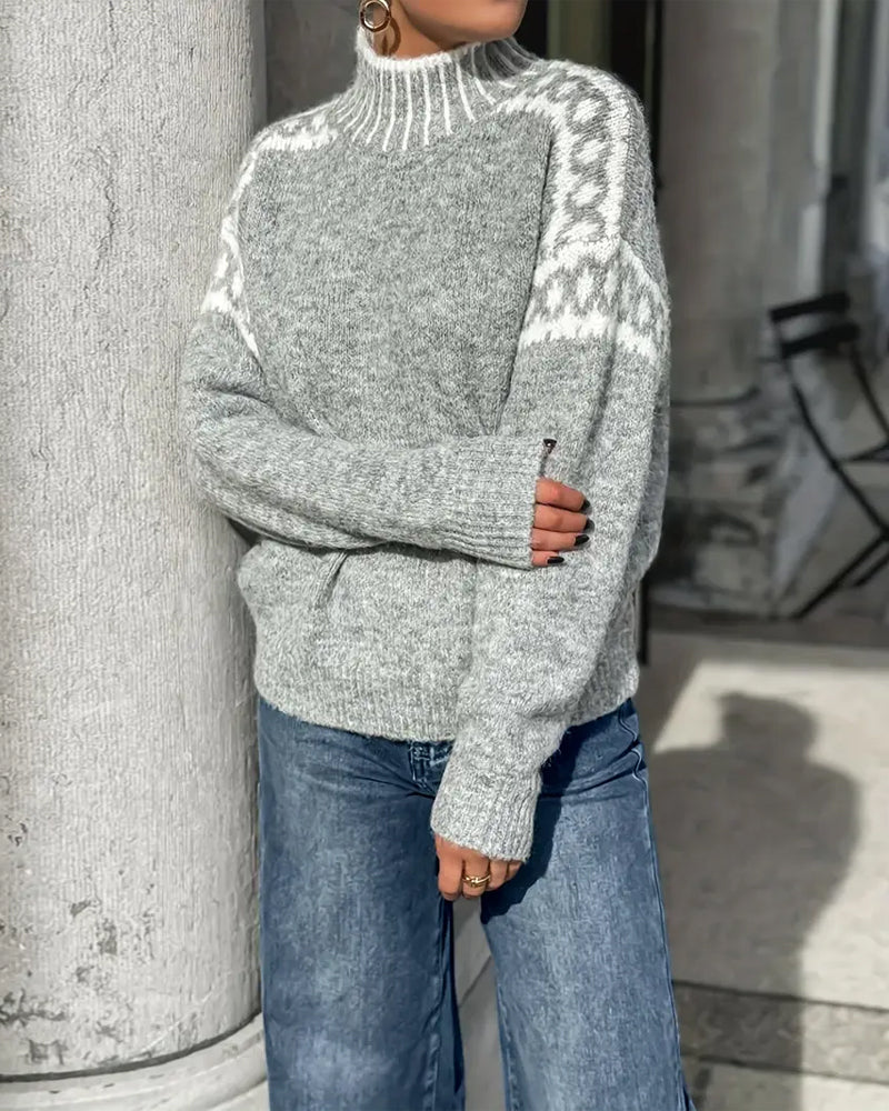 Miranda – Nordic Knit Turtleneck Jumper