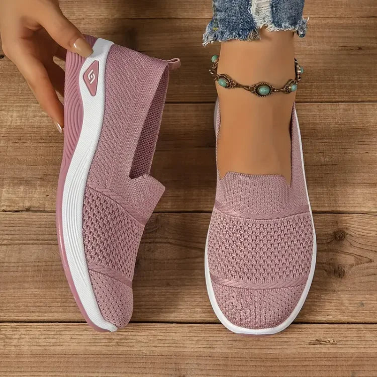 Daphne – Orthopaedic Knit Slip-On Trainers