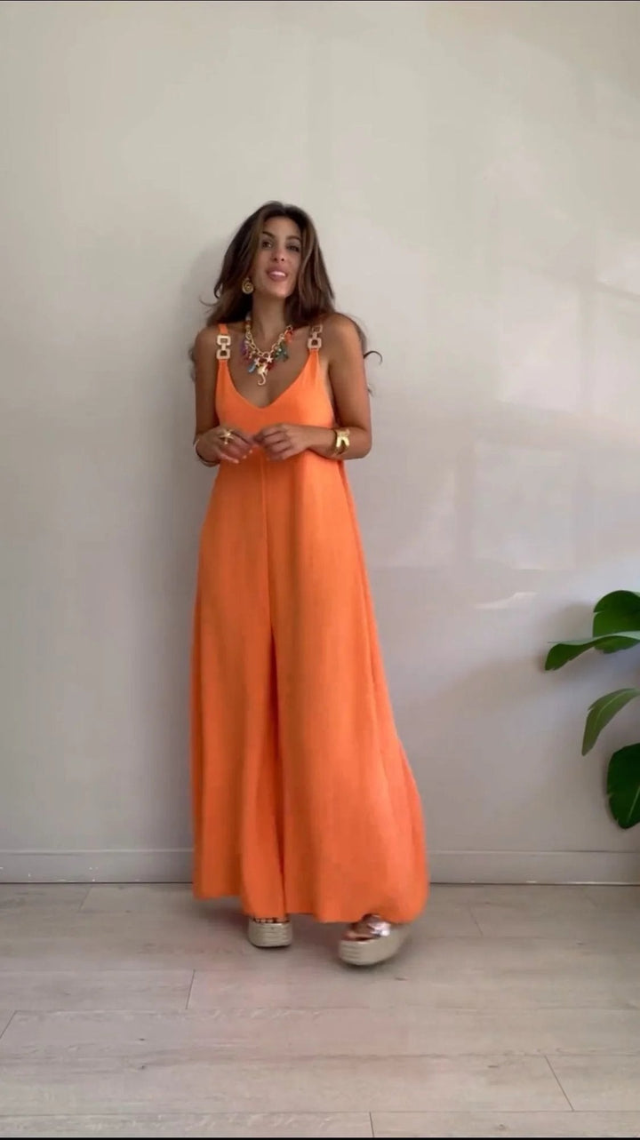 Caoimhe – Relaxed Wide-Leg Sleeveless Jumpsuit