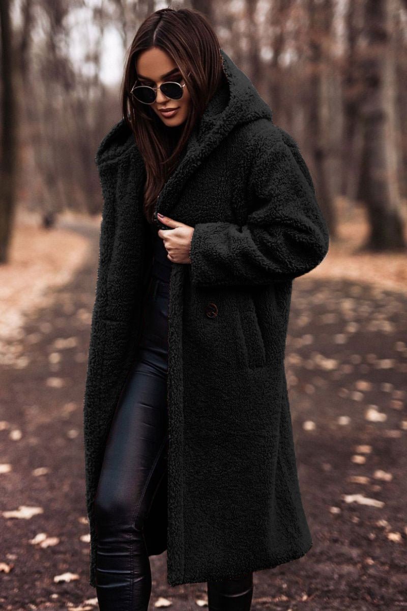 Ophelia – Oversized Teddy Fleece Coat