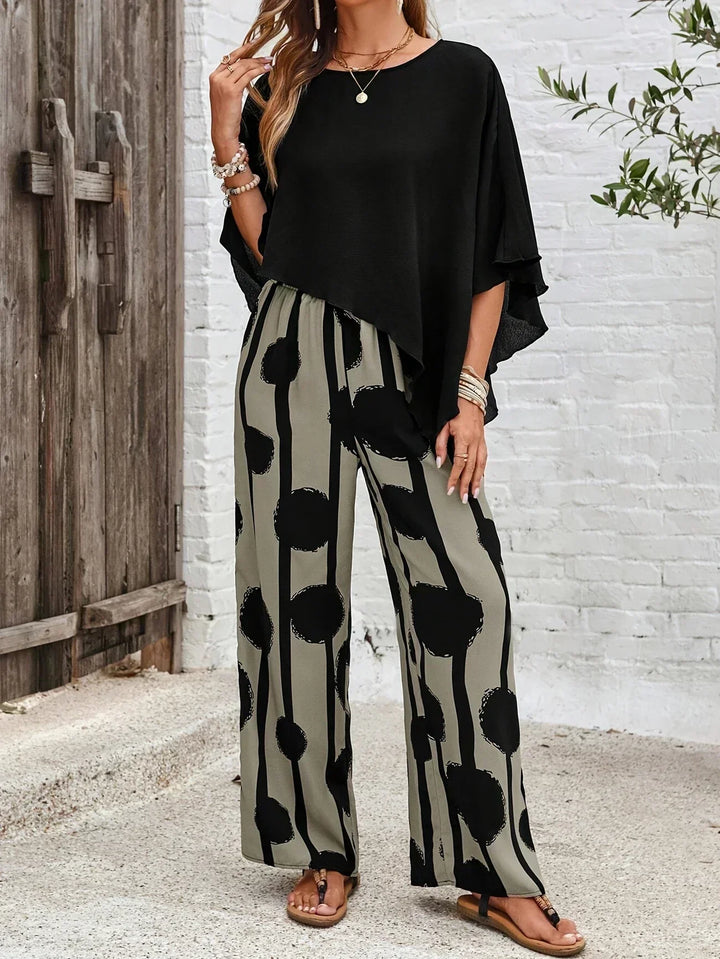 Kassandra | Comfortable Elastic Waist Two-Piece Set