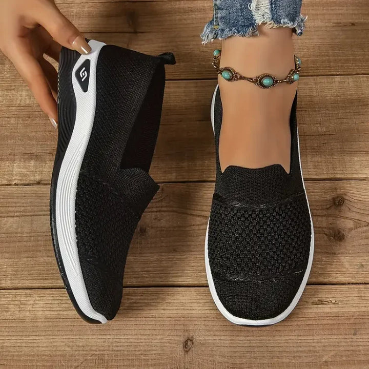 Daphne – Orthopaedic Knit Slip-On Trainers