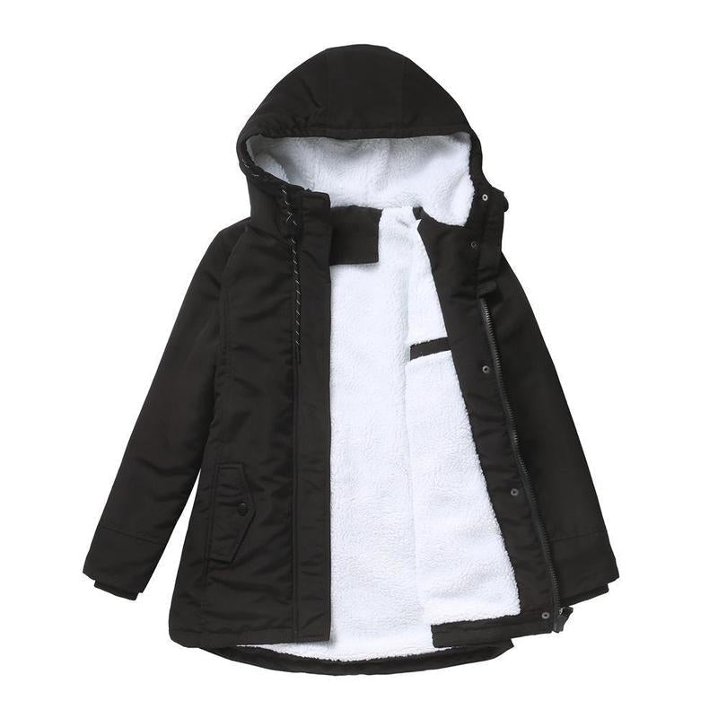 Emmeline – Hooded Winter Coat with Sherpa Lining