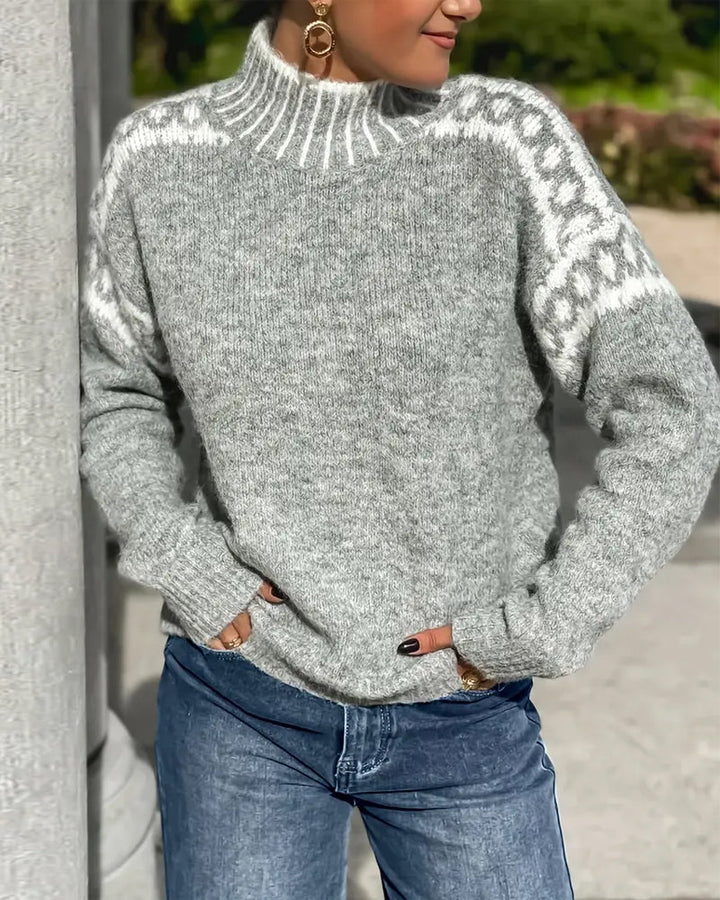 Miranda – Nordic Knit Turtleneck Jumper