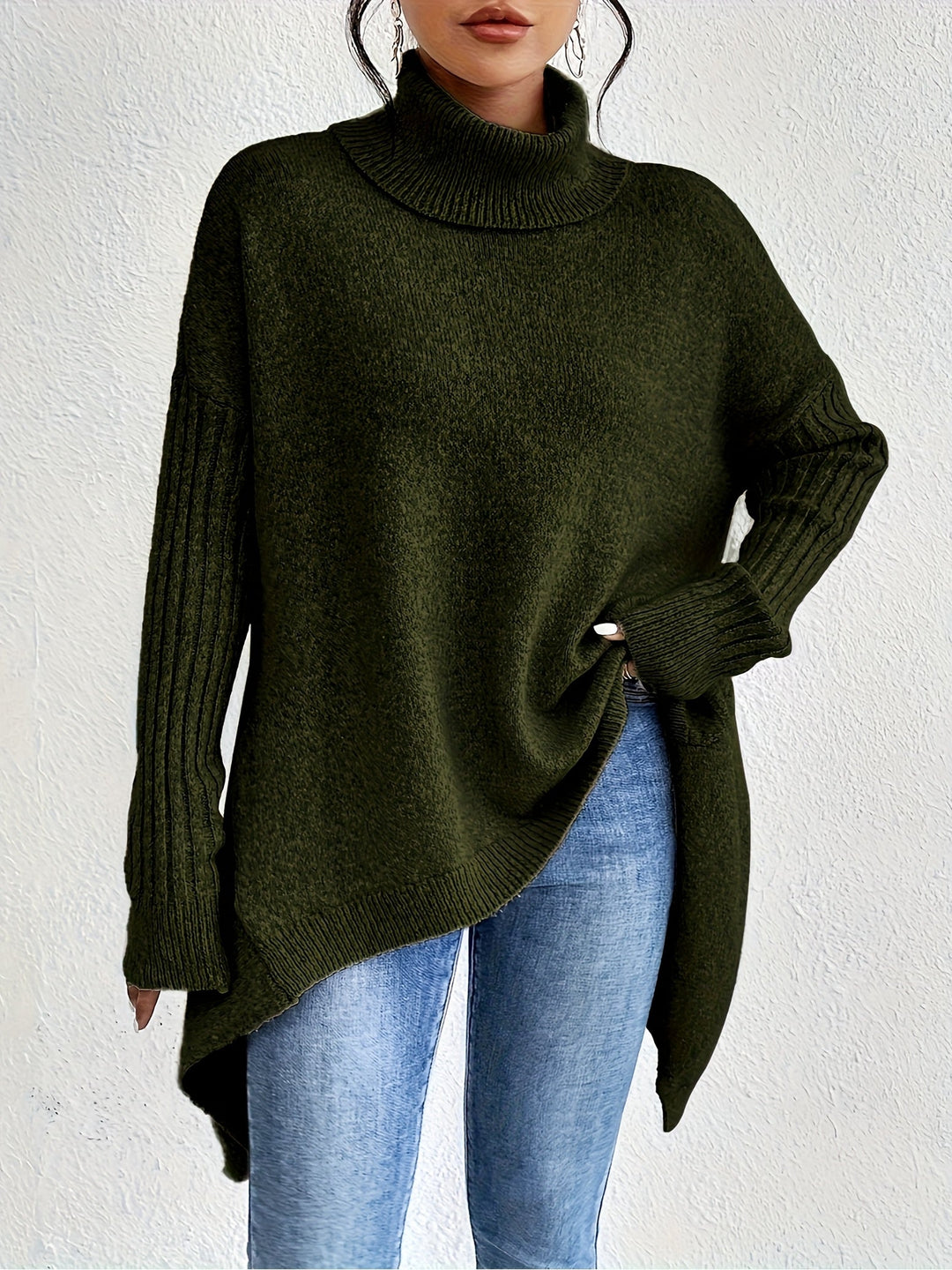 Ceridwen – Turtleneck Oversized Casual Jumper