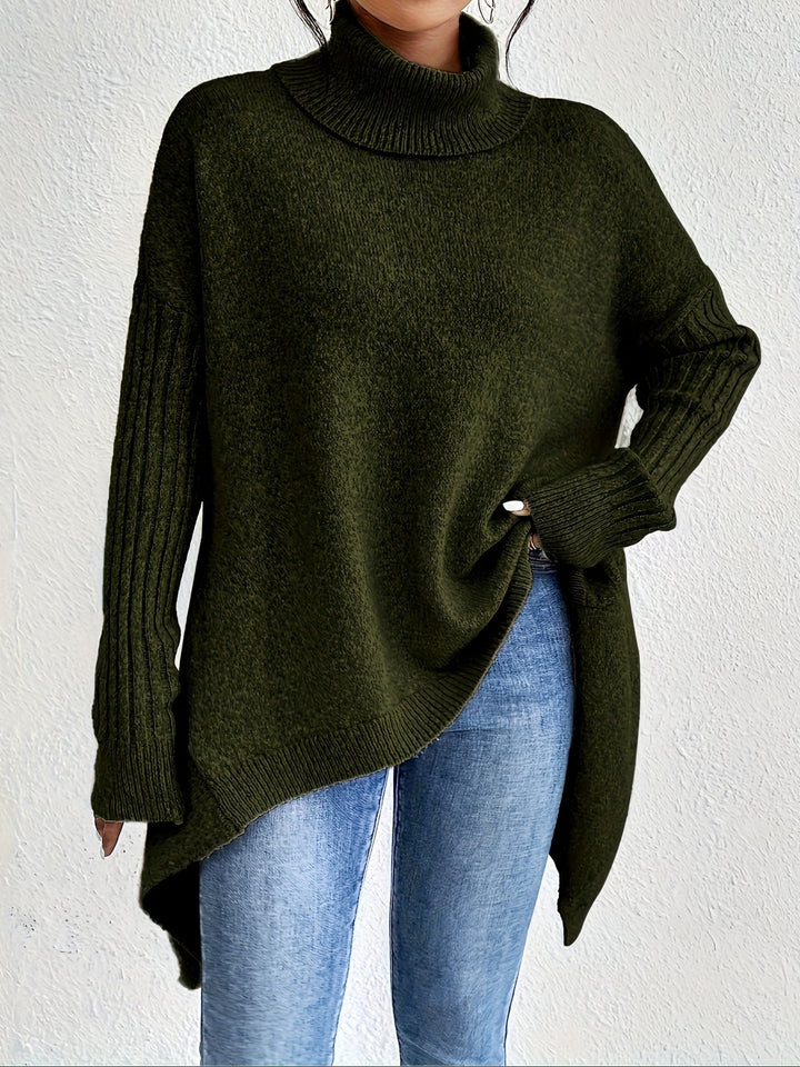 Nicola – Oversized Turtleneck Knit Jumper