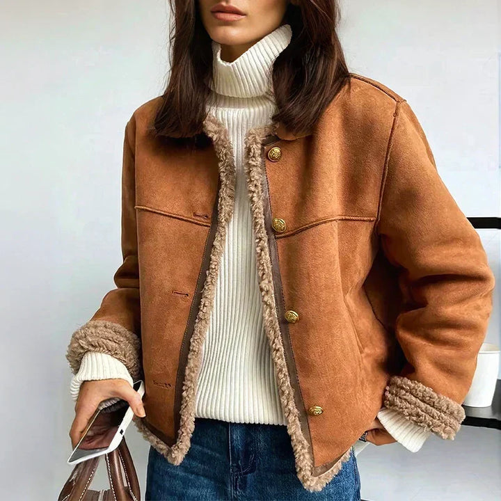 Eugenie – Elegant Cosy Faux-Shearling Jacket