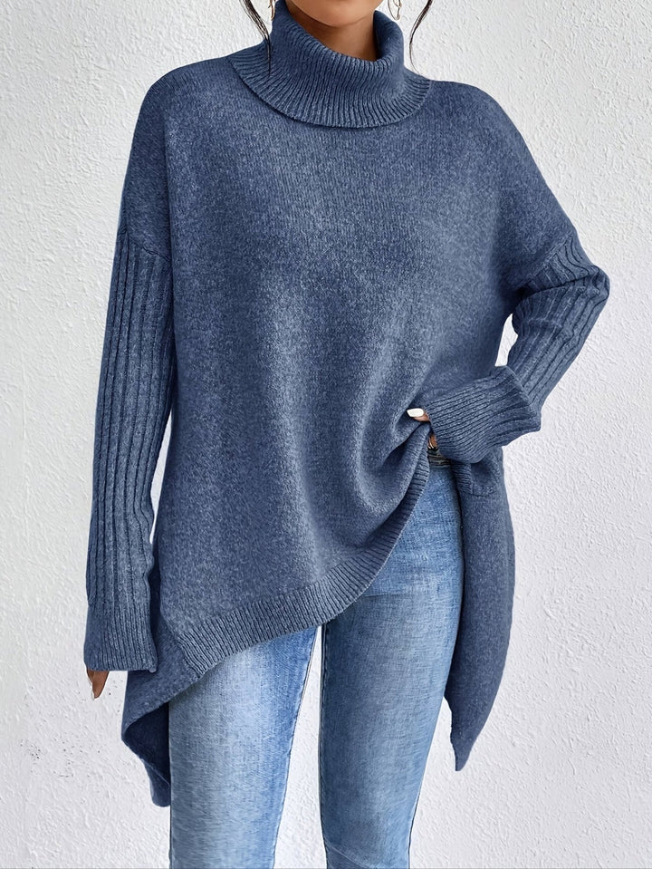 Nicola – Oversized Turtleneck Knit Jumper