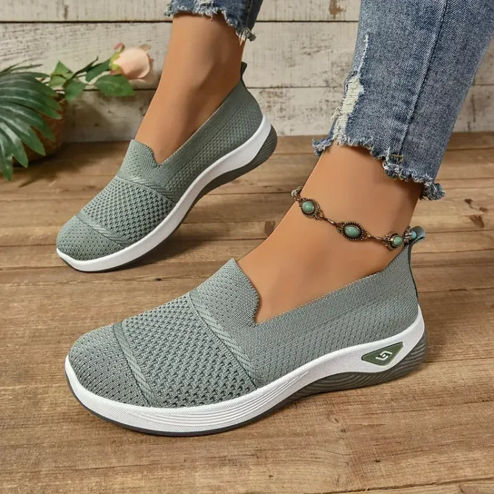 Daphne – Orthopaedic Knit Slip-On Trainers