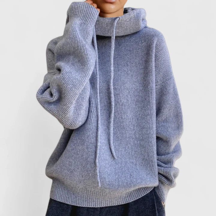 Kerensa – Relaxed Knit Hooded Pullover