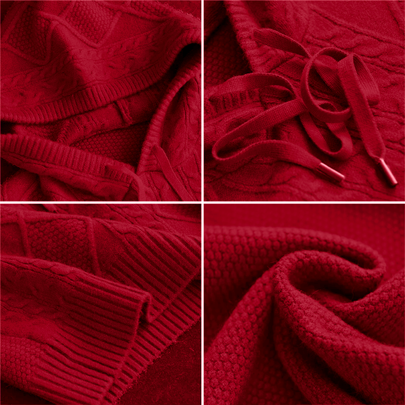 Veronica – Cable Knit Hooded Jumper