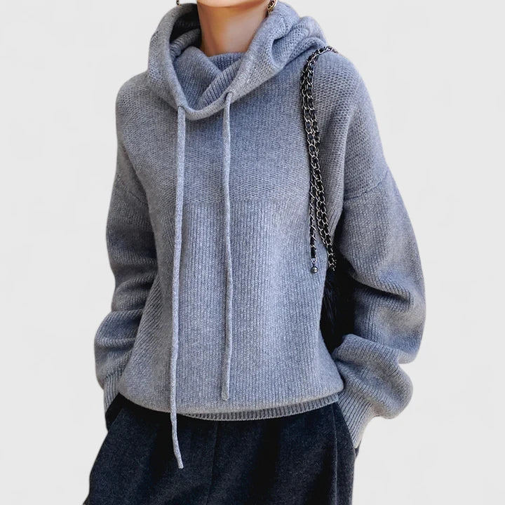 Kerensa – Relaxed Knit Hooded Pullover