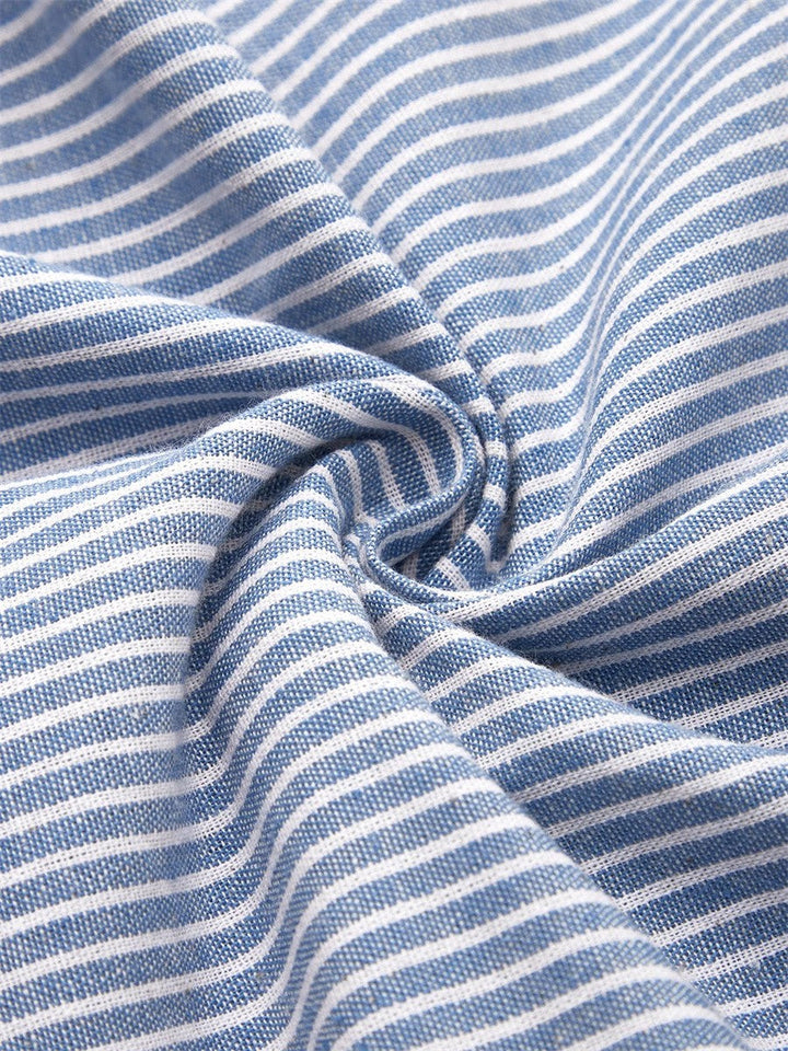 Amber | Striped Midi Dress – Effortless Comfort, Everyday Confidence